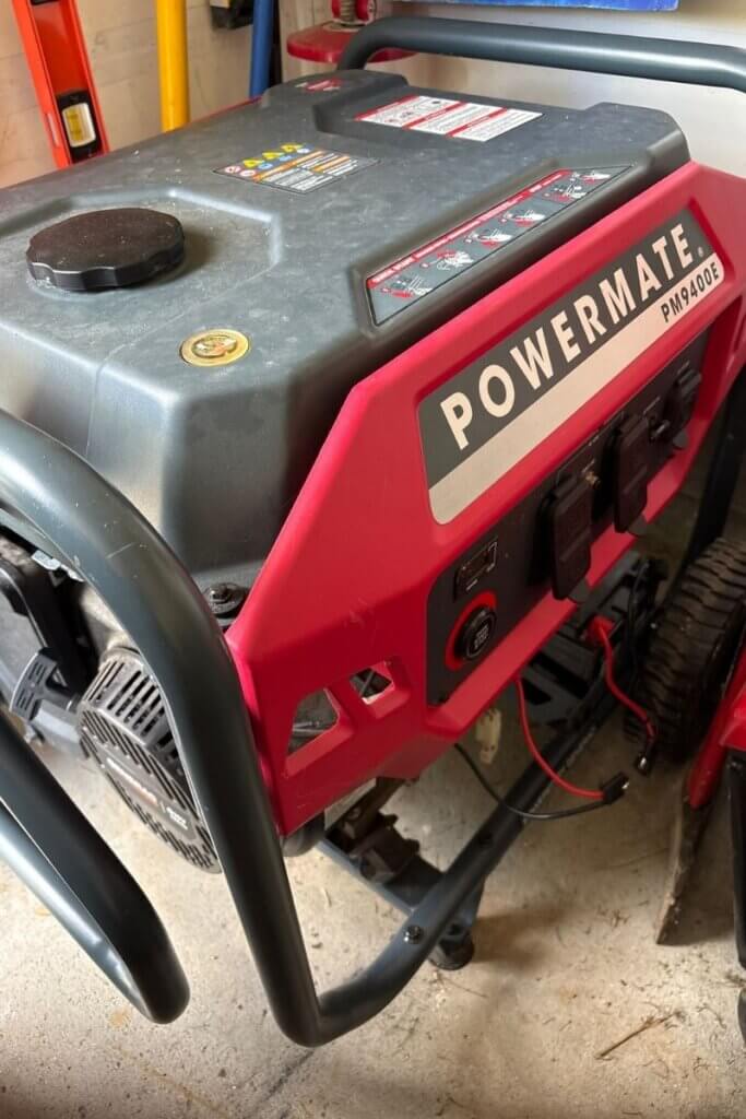 Powermate generator we used during our five-day power outage
